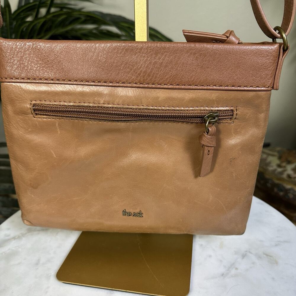 the Sak Crossbody Embossed Brass zip Tobacco - Picture 8 of 9